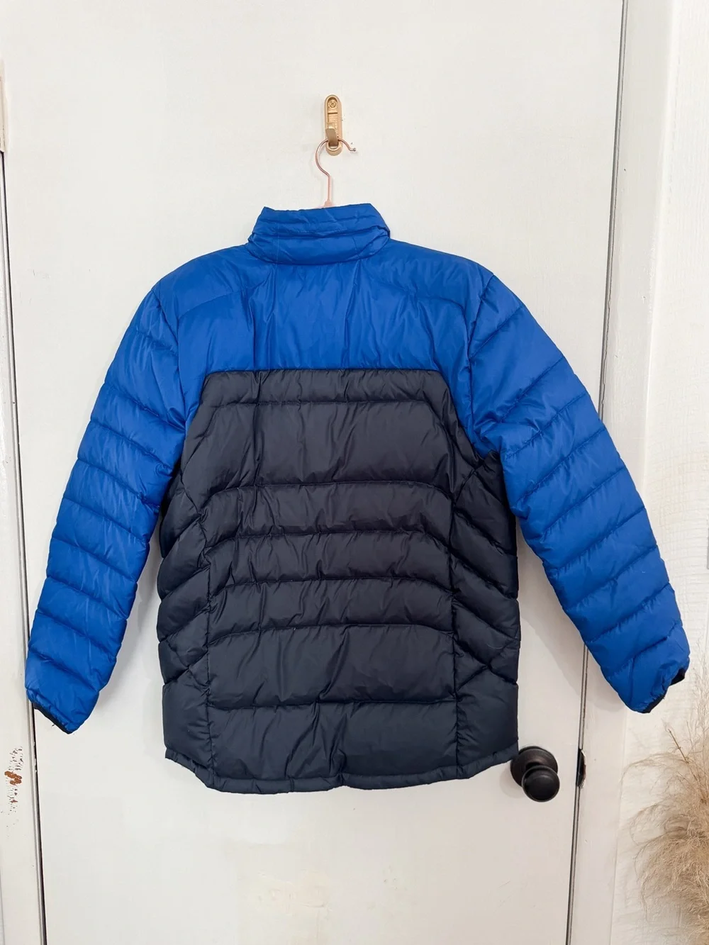 Ralph Lauren Polo Boys Two-Tone Blue Quilted Puffer Down Jacket size XL